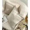 Pillow DUNXDECO Soft Ivory Warm House Modern Check Geometric Cover Decorative Case Art Home Sofa Chair Bed Coussin