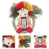 Fleurs décoratives japonais style pendentif ornements décor du restaurant de sushi restaurant couronne de paille