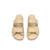 Designer Dad Sandals Linea del vento Channelism Fibbia in metallo pantofole primavera/estate Slifori rosse con sola spessa Donne