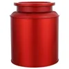 Förvaringsflaskor tinplatta te behållare förseglat kan fodral glas lock godislåda lämnar resesnack containrar