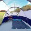 Tenten en schuilplaatsen Camping Tent Weerbestendige familie 5 Grote gaasvensters Dubbel gelaagd met scheidingsgordijnen Portable Bagq240511