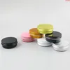 30 x pots d'aluminium rechargeables vides 60 ml noire or blanc rose rose métal métal étain 2 oz contenants cosmétiques artisanat emballage