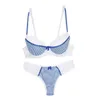 Bras stelt nieuwe sexy mode -slipje en beha -sets push omhoog Franse kant ondergoed BCDE Cup Brassiere vrouwelijke lingerie Y240513