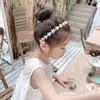 Accessoires de cheveux blancs de fleur perle blanc pour enfants filles mignon princesse non glipage cerceau de cheveux coréens doux enfants