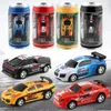 1 58 Remote Control Mini RC Car Battery Operated Racing Car PVC Cans Pack Machine Radiocontrole Toy Kid Birthday Cadeau 240508