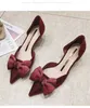 Hip Summer Sandal Women Shoes Celebrity High Heel Sandals Hollow Pointed Thin Bow Commuter Dress Shoes 240228