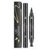 Qic Qini Color Double Head Seal Eyeliner Pen Waterproof och Non Smadging Triangle Wing Tail Seal Eyeliner Pen Makeup