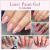 10ml Gold Liner Paint Gel Nail Polish for Stripe Line French Nails Super bright Mirror Drawing Graffiti Painting Gel 240423