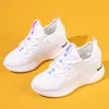 Fitness Shoes Hidden Wedge Summer Explosion Wild Sports Leisure White Grueso espeluznante Mesh superficie