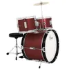 Lade Children's Percussion Instrument Stand met ontlasting drie en één cymbal jazz drum set kit voor volwassen studenten die leren drums te spelen Solid Wood