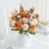 Декоративные цветы искусственное лавандовое шелковое мяч Chrysanthemum для домашнего декора Свадебный обеденный стол.