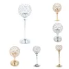 Candele per le candele Crystal Wedding Presente Porta luminosa per tè Candlestick Stand per eventi Decor in casa Decor d'argento Golden