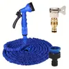 Expandable Magic Hoses High Pressure Cleaning Water Gun Gardens Lawn Watering Irrigation Tools Three In One Universal Connector 240514