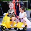 Strollery# Motocykl elektryczny dziecięcy trzykołowy samochód elektryczny samochód dziecięcy z muzyką Kids Jase-on Toys Scooter 1-6 lat T240509
