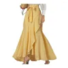 Jupes Femmes Palazzo Pants 2024 Ruffle TrawString pantal