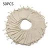 Gift Wrap 50pcs Small Linen Pouch Natural Cotton Burlap Jute Canvas Gifts Bag Wedding Party Favours Sack Art Decor