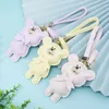 Candy Color Bear Model Keychain Key Chains Ring Holdel Fashion Cool Designe Keecheins for Porte Clef Gift Uomini da donna Accessori a ciondoli per auto Non Box No Box