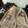 American celebrity designed mens and womens pilot jackets with loose Korean Hong Kong style baseball uniforms and couple jackets 240429