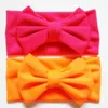 Hair Accessories Cute Candy Color Baby Kids Born Toddler Headband Ribbon Elastic Band Headdress Girls Bow Knot Hairband