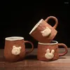 Mokken Noordse bruine schattige beer keramische koffiemok beker keuken ontbijt drinken melkthee huisdecoratie paar geschenken