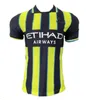 24 25 Haaland Soccer Jerseys Grealish Sterling Mans Cities Mahrez Fans Version Gk Kit de Bruyne Foden Football Shirt Kid Kit Uniform Purple Goaldecheepere