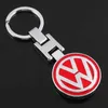 Car Stickers Metal Car Keychain Pendant Double sided Key Ring for VW Volkswagen Golf Polo Passat Tiguan Touran Jetta Accessories T240513