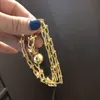 Collane a pendente collana di lusso hardware eSigner rame a sfera rotonda a sfera di lucchetto a catena del secchio per donne gioielli per donne con caduta di scatola dhsfq