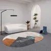 Carpets Creative Oval Carpet Living Room Decoration High Quality Rugs For Bedroom Home Decor Mat Lounge Rug Non-slip Porch Mats