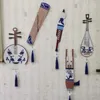 Декоративные фигурки поспешные винтажные китайские классические музыкальные инструменты подвесные материалы для украшения DIY Пакет синий и белый фарфор