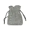 2024 Luxury Design Rhinestone Evening Bags Handmade Diamond Shiny Handbag Shoulder Crossbody Bags For Girls Party Wedding Cluth Bags