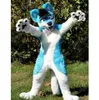 Halloween Blue White Husky Dog Fox Mascot Costumes Christmas Party Dress Cartoon Character Carnival Advertising Birthday Party Costume
