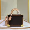 Top Quality Crossbody Bags Small Handbags Purse Removable Strap Lock Buckle Angle Metal Designer Hard Shoulder Bags