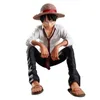 Action Toy Figures Anime One Piece 10cm Monkey D Luffy Figure Model Toys Sabo Ace Doll Cake Car Decoration Collection Doll Toy Y240514