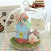 Arkitektur/DIY House Diy Small Glass Ball Doll House Toys for Children Furniture Miniature Wood Dollhouse Casa Creative Birthday Presents 124