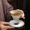 Mokken keramische koffiekopje creatieve hand geverfde geglazuurde thee met basis stoare persoonlijk water