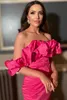 Hot Pink Cocktail Prom Dress Fuchsia Formal Party Gowns Second Reception Birthday Engagement Gowns Robe De Soiree Homecoming Dress 21