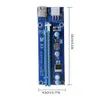 Datorgränssnittskortstyrenheter Ver 006C PCIe 1x till 16x Express Graphic PCI-E Riser Extender 60cm USB 3.0 SATA 6PIN POWER CARD FO OTO0C