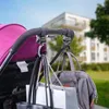 Hooks barnvagn 360-graders roterbar för hängande påsar 2st klämmor universal blöja
