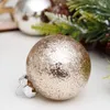 Party Decoration 30pcs 6cm Christmas Balls Golden Transparent Hanging Xmas Tree Ornaments Wedding Home Decor Drop Ship