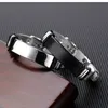 Men Armbanden Handketens Designer Bracelet Mode roestvrijstalen horlogeketen voor heren Cross -armband zilver zwart