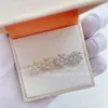 2023 Popular Hotsale Iced Out Jewelry Lowest Price 925 Sterling Silver 10k Gold Jewelry Def Moissanite Vvs Stud Earrings