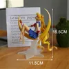 Action Toy Figures Cartoon Anime Sailor Moon Tsukino Action Figure Wings Toy Doll Cake Decoration Collection Modèle Modèle de filles Toy cadeau pour les enfants Y240514