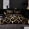 Defina a cama de qualidade definida com estampa de leopardo selvagem ER com travesseiro trapaceiro macio e fácil para o rei queen size 230715 entrega de gota dhnwb