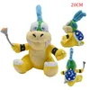 Animaux en peluche en peluche 30 styles dessin animé broser jr princesse champignon Bowser koopngs iggy lemmy koopa bros toys toys animaux de poupée