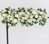 50100cm DIY Wedding Flower Wall Arrangement Peonies Rose Rose Artificial Floral Row Decoração Casamento Arco de Ferro
