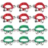 Favor de la fiesta 12 PCS MUBLICIDAD Bells Bracelets Jingle Instrumento de ritmo de tobillo musical para niños Favores de Navidad