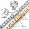 Juncheng Gra VVS Moisanite S925 925 STERLING Silver 10k 14K 18K Bracelet de tennis à chaîne plaquée or pour hommes Diamond pour hommes