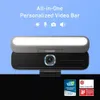 La barre vidéo B600 Bar 4in1 Design 2K Camera informatique avec haut-parleur et microphone intégrée AI VIDÉO VIDÉRO CAM Noise annulation de 4 micro