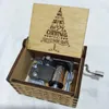 Decoratieve beeldjes Merry Christmas Theme Muziekbox Cansel houten hand crank Santa Claus jaar cadeau voor kinderen vriend