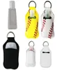 2020 New White Blank Neoprene Hand Sanitizer Bottle Holder Keychain Bags 30ML 106cm Key Rings Hand soap Bottle Holder2485679